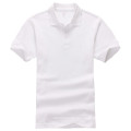 Camiseta al por mayor del polo para hombre en blanco de encargo de la fábrica de China
